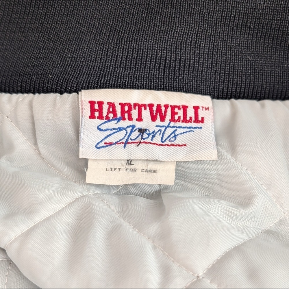 Harwell Sports Vintage 80s Sporty Patchwork Colorado Varsity Nylon Bomber Jacket - Picture 6 of 9